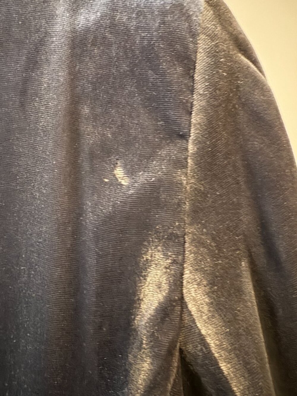 Massimo Dutti Gray Velvet Single-Breasted Blazer - Size 10 - Picture 8 of 9